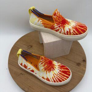 Rothys the Loafer Girls Flats Tangerine Sunburst Youth Sz  11 Shoes